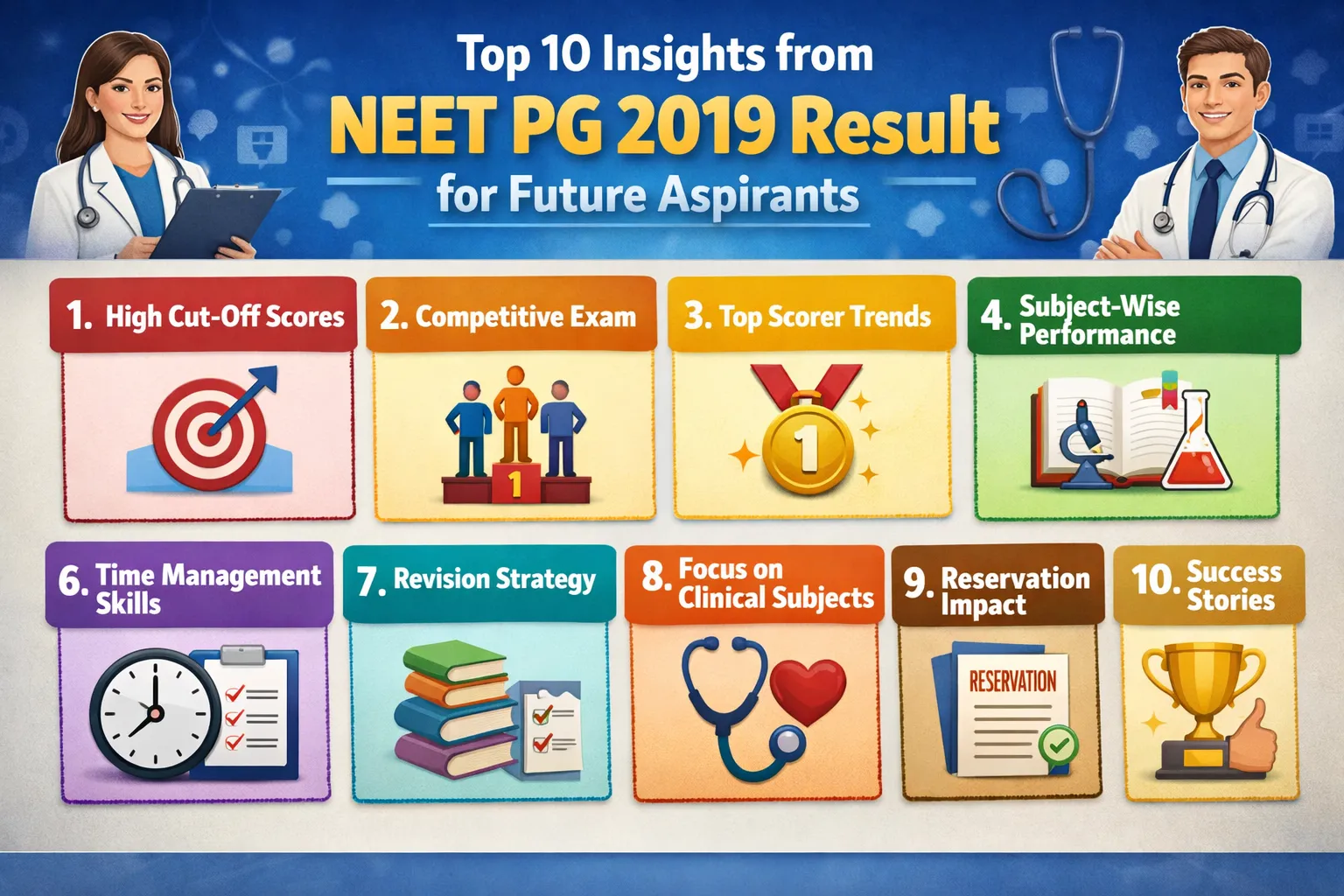 Top 10 Insights from NEET PG 2019 Result for Future Aspirants
